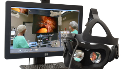 VR training on LAP Mentor surgical simulator